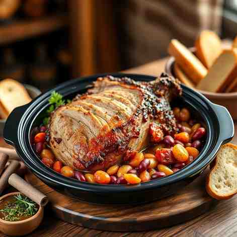 Slow Cooker Pork Shoulder Recipe - Hearty Portuguese Feijoada